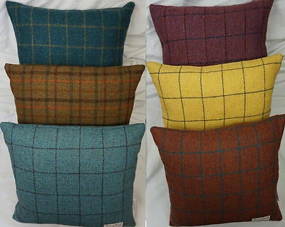 Authentic Harris Tweed Fabric Cushion Cover 100% wool - Various Sizes 16 & 18in. - Image 1 of 4