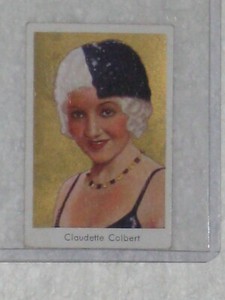 Constantin Goldfilm No 23 Cigarette Card Claudette Colbert