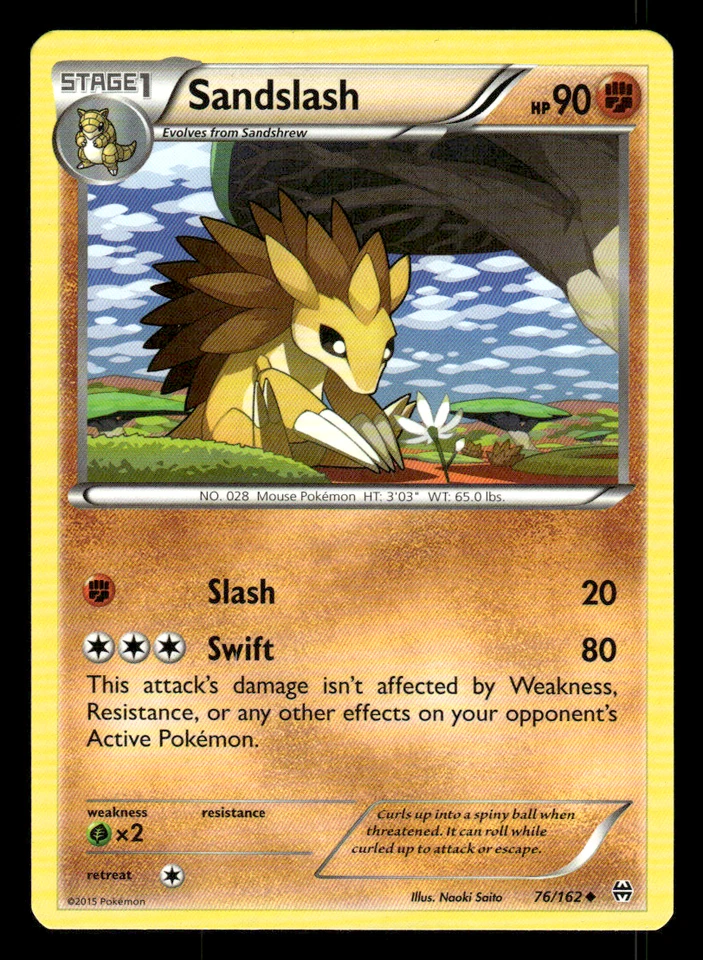 Sandslash 76/162 Pokemon XY - BREAKthrough Uncommon NM - Image 1 of 1