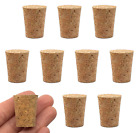 10PK Cork Stoppers, Size #9-18mm Bottom, 24mm Top, 29mm Length - Tapered Shape,