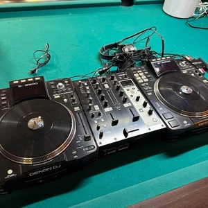 Denon DJ SC3900 Pair Digital Media Player and DN-X600 Mixer Set of 3 Tested - Picture 1 of 3