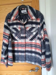 WEEKDAY Isa Hairy Jacket Size L BNWT - Picture 1 of 6