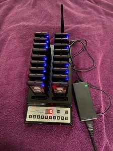 Restaurant 20 Coaster Pager Wireless Paging Queuing Calling System Cafe Bar - Picture 1 of 1