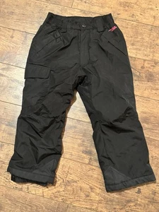 Mädchen Minus Zero schwarz Ski Schnee Hose Größe 6 schwarz isoliert Small S - Bild 1 von 4