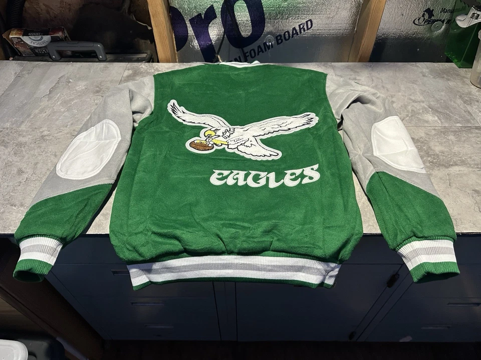 NWT Princess Diana Lady Di Philadelphia Eagles Mitchell & Ness Jacket XS - Image 1 of 3