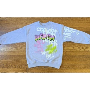 Zara Girls' Purple Extra Fun Graphic Sweatshirt Size 9-10 - Picture 1 of 4