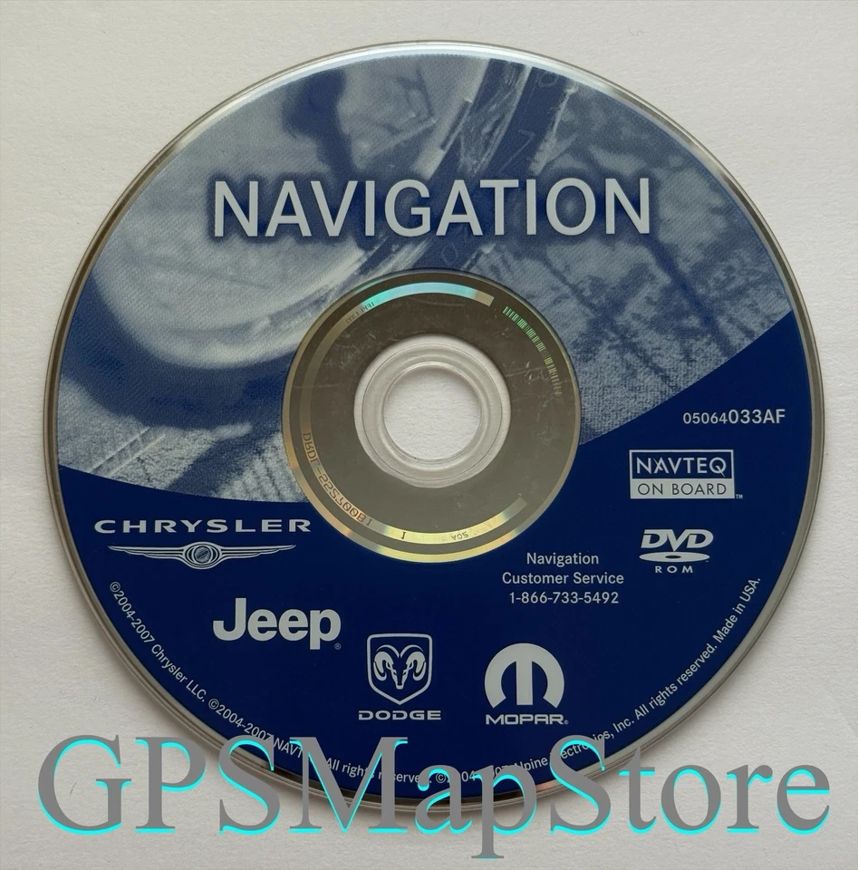 2004 2005 2006 2007 Dodge Durango Charger Caravan REC RB1 Navigation DVD Map OEM - Image 1 of 1