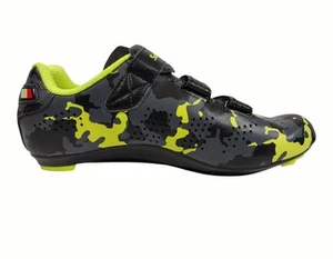 Zapatos de ciclismo Santic sin clip camuflaje amarillo para hombre 9,5 - Imagen 1 de 9