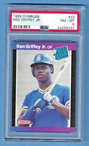1989 Donruss Ken Griffey Jr. Mariners #33 Rookie PSA 8 #44258350 HOF 2016 - Picture 1 of 2