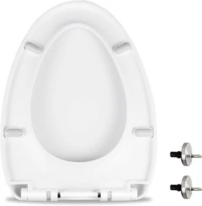 MUU WC-Sitz, Slow Close, weiß Schwerlastsitz mit Antirutsch MU220  - Bild 1 von 6