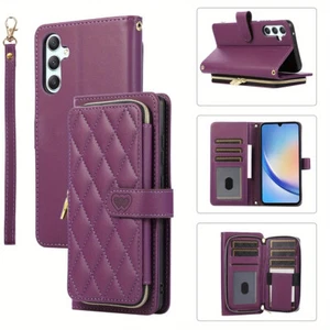 Crossbody Wallet Case for Samsung Galaxy A26 A36 A56 A16 A55 A35 A15 A54 A25 A73 - Picture 1 of 12