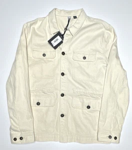 Ted Baker London Mens Size XL EU 5 Summer Utility Jacket Shacket Cotton Cream - Picture 1 of 5