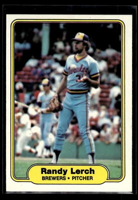 1982 Fleer Baseball #147 Randy Lerch "Set Break" Mint Milwaukee Brewers - Image 1 of 2