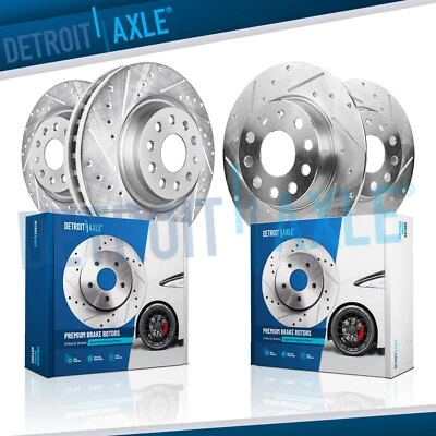 Kit de rotores de freno delanteros 272 mm traseros perforados 288 mm para Volkswagen Jetta 2019 2020 Foto 1 de 4