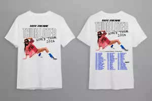 Tate McRae The Think Later World Tour 2024 White Twoside Size S-4XL T-Shirt - Picture 1 of 3