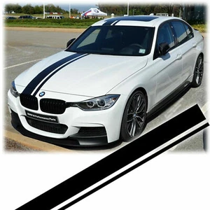 JDM Sporty Stripe Vinyl Decal Sticker for BMW 3 Series F30 F31 Hood, Roof, Trunk - Picture 1 of 12