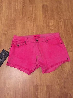 PANTALONES CORTOS VAQUEROS PARA MUJER JIMMY TAVERNITI ROSA CALIENTE CORTES NUEVOS CON ETIQUETAS Talla 28 Foto 1 de 4