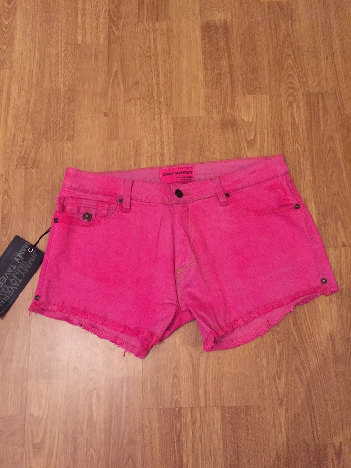 PANTALONES CORTOS VAQUEROS PARA MUJER JIMMY TAVERNITI ROSA INTENSO CORTES NUEVOS CON ETIQUETAS Talla 29 Foto 1 de 1