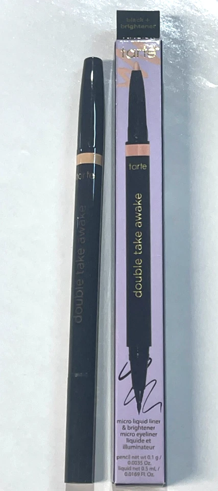 Delineador e iluminador líquido Tarte Double Take Awake Micro negro 2 en 1 Foto 1 de 1