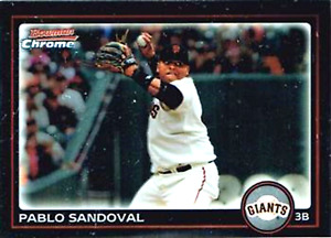 2010 Bowman Chrome #119 Pablo Sandoval San Francisco Giants