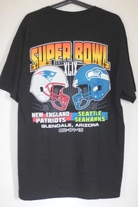 SUPERBOWL 2015 XLIX NEW ENGLAND PATRIOTS SZ L NFL SEATTLE SEAHAWKS BRADY - Picture 1 of 4