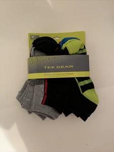 NEW Boys Tek Gear from Kohls Socks No Show White 10 Pack Shoe Sz 3-10, Sock 9-11 - Picture 1 of 3