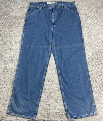 Vintage Gap Baggy Jeans Mens 40 39x33 Carpenter Wide Leg Skater Raver Blue Y2K - Image 1 of 4
