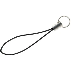 10 sangles de téléphone portable NOIR cordes Lariat ~ avec capuchon + extrémité de bague fendue pour breloques - Photo 1 sur 2