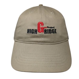 High G Ridge Strapback Hat Tan One Size Adjustable Pin Badge W/Tags Ouray Cotton - Picture 1 of 8