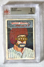 Mickey Mantle 1967 Topps WHO AM I #22 graded 2.0 or Good by Beckett
