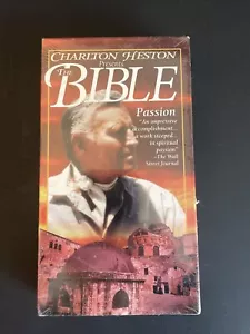 VHS 1993 Charlton Heston Presents The Bible Tape Passion Audible Story Of Jesus - Picture 1 of 6