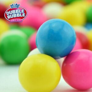 Dubble Bubble 6 Lb 1"/ 24mm Gumballs Assorted Flavors 6LB/ 340ct. FRESH GUMBALLS