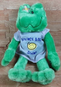 Bounce Back Soon Frog 14" The Petting Zoo Stuffed Plush Animal - Picture 1 of 8
