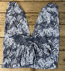 Rewatch Brand Womens Size Xs Leaf Print Beachwear Cropped Ruched Joggers Nwt