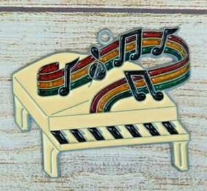 Vintage Sonnenfänger Klavier & Musik Noten Fensterdeko Ornament - Bild 1 von 3