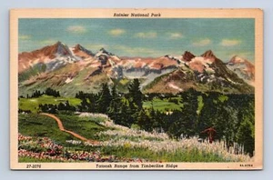 Tatoosh Range-Timberline Ridge Rainier National Park WA Postcard Unposted - Picture 1 of 2