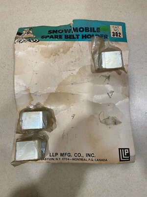 Vintage NOS LLP Snowmobile Spare Belt Holders 3 Pcs New .  - Image 1 of 4