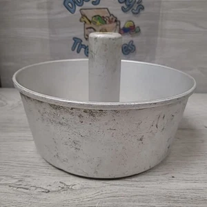 Sartén para pasteles Wear Ever Aluminum 2734 Solid Angel Food Bundt hecha en EE. UU. 10x4 usada - Imagen 1 de 5