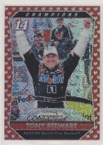 2016 Panini Prizm NASCAR Champions Red Flag Prizm /75 Tony Stewart #67 HOF