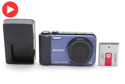 [NEAR MINT w/Battery] SONY Cyber-shot DSC-HX7V 16.2 MP Digital Camera blue JAPAN - Image 1 of 4