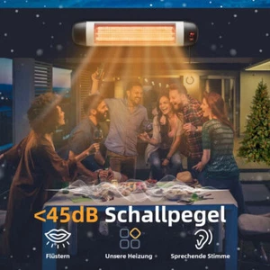 Innen&Außen Infrarot Elektroheizung Hochleistungs Heizlüfter 3 Stufen 850-2500W - Bild 1 von 9