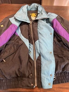 Vintage Descente 80’s/90’s Ski Jacket Purple And Blue - Picture 1 of 8