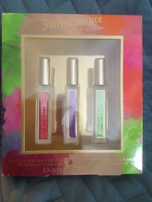 JUICY COURTURE ROCK THE RAINBOW FRAGANCIA ROLLO EN SET DE REGALO 3 X 0,33 FL OZ - NUEVO Foto 1 de 2