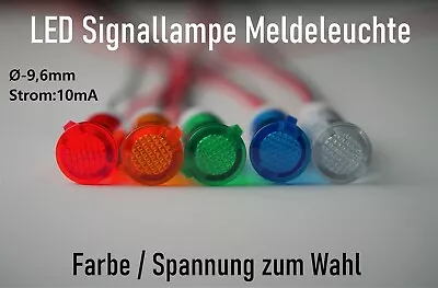 LED Signallampe Meldeleuchte Signalleuchte KFZ  Kontrollleuchte 3V 5V 9V 12V 15V - Bild 1 von 4