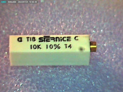 👉 Spindeltrimmer 10K 10% Trimmpoti 3/4" Cermet Trimmer Vishay T18 - Bild 1 von 2