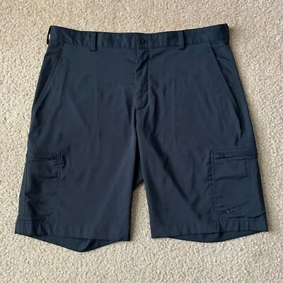 Nike Golf Mens Flat Front Cargo Shorts Black Size 34 - Image 1 of 4