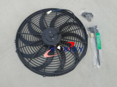 12 inch ELECTRIC RADIATOR slim Cooling THERMO FAN Universal and MOUNTING KITS - image 1 of 4