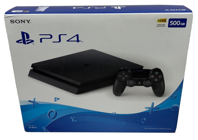 Sony PlayStation 4, 500GB Slim System, Black 