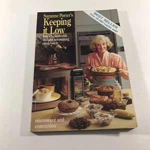 Libro de cocina de bolsillo bajo en colesterol de 1988 de Suzanne Porter's Keeping It Low - Imagen 1 de 10