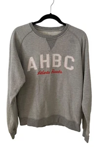 Camp David AHBC Atlanta Hawks Crewneck Sweatshirt Gray Men’s Size L Embroidered - Picture 1 of 12